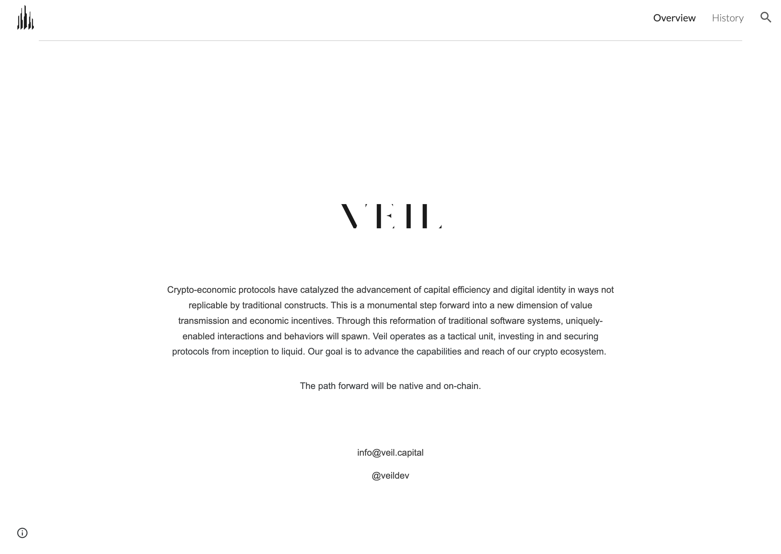 veil capital website